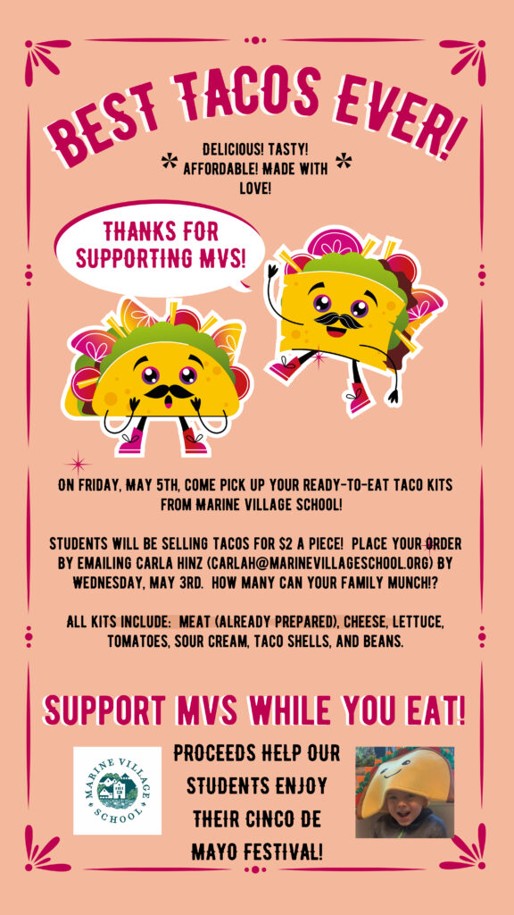 Marine Village School Taco Fundraiser