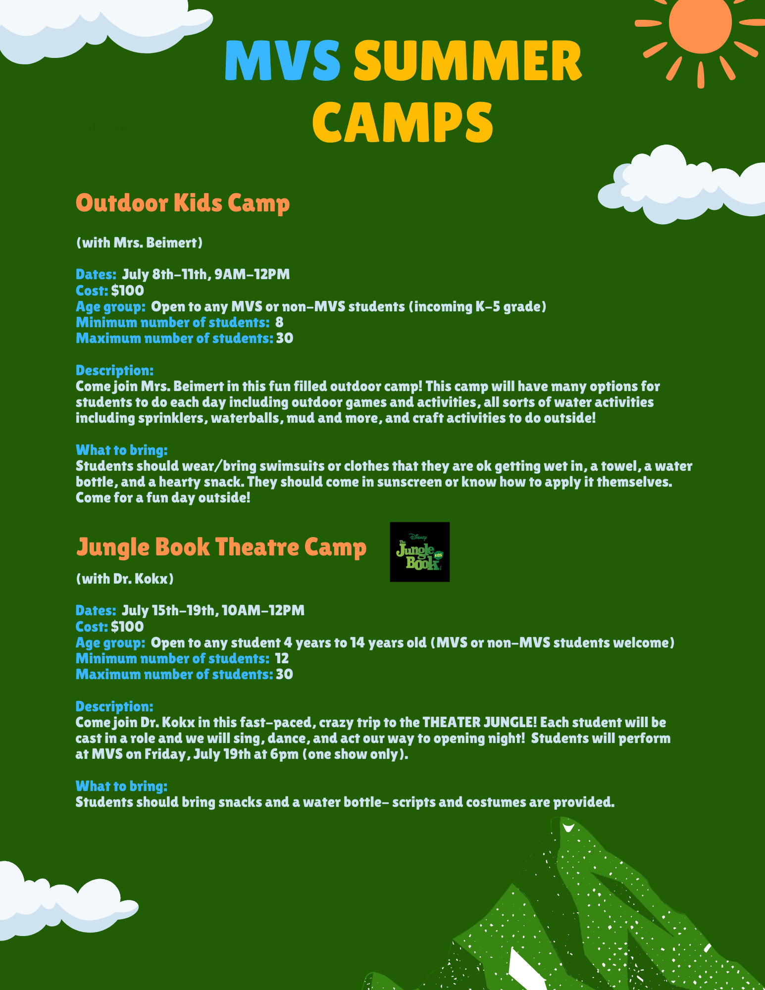 MVS Summer Camps Page 1
